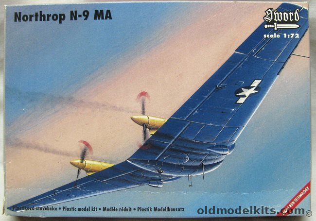 Sword 1/72 Northrop N-9 MA Flying Wing Testbed, SW72001SE plastic model kit